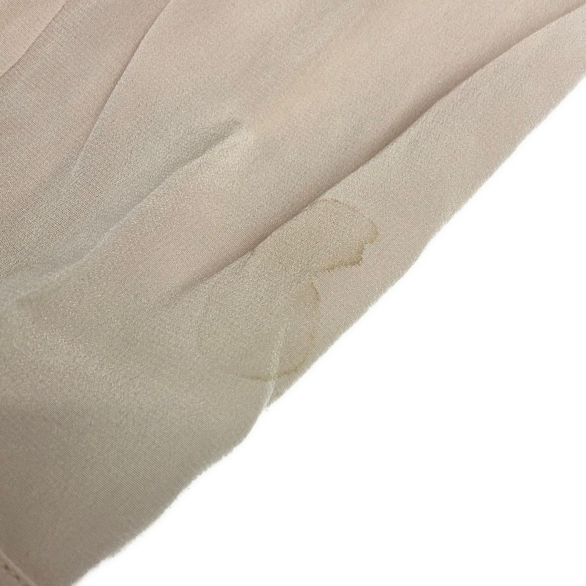 Miu Miu Long Sleeve Shirt Blouse 36 S Light Pink Ribbon Front Tuck Silk — view 7