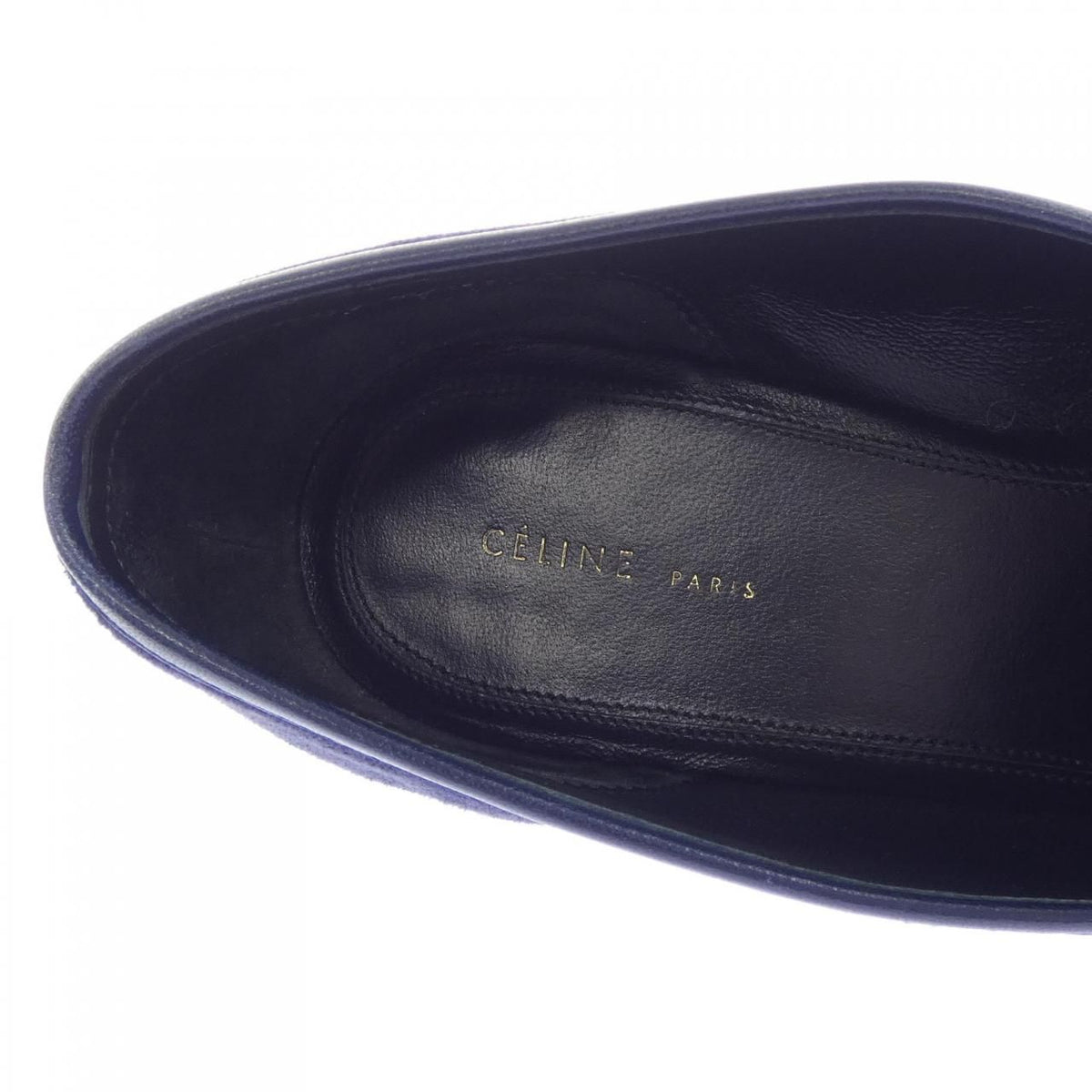 Celine Pumps Heel Navy — view 6