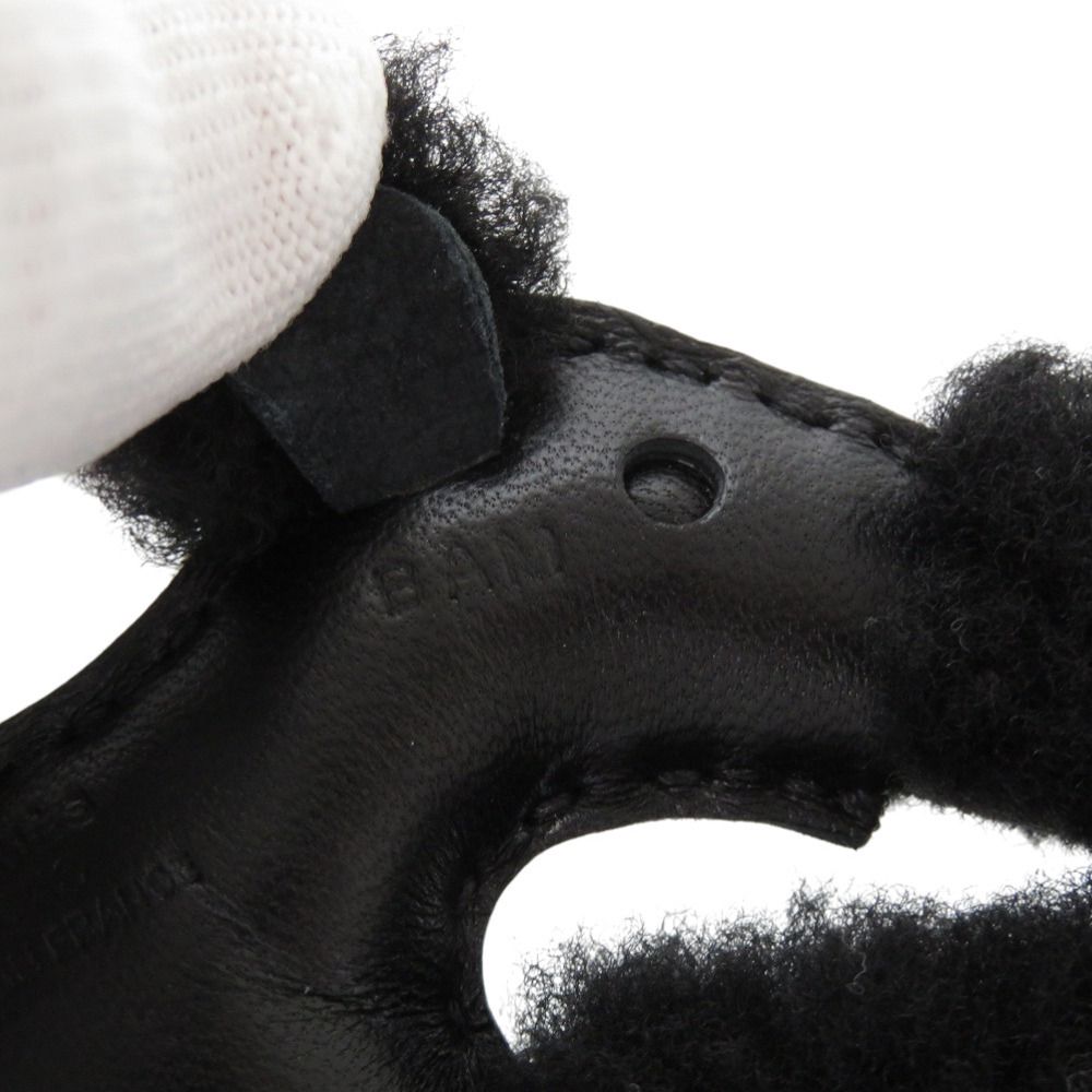 Hermes Buddy Thor Black Shearling Anumiro Bag Charm — view 5