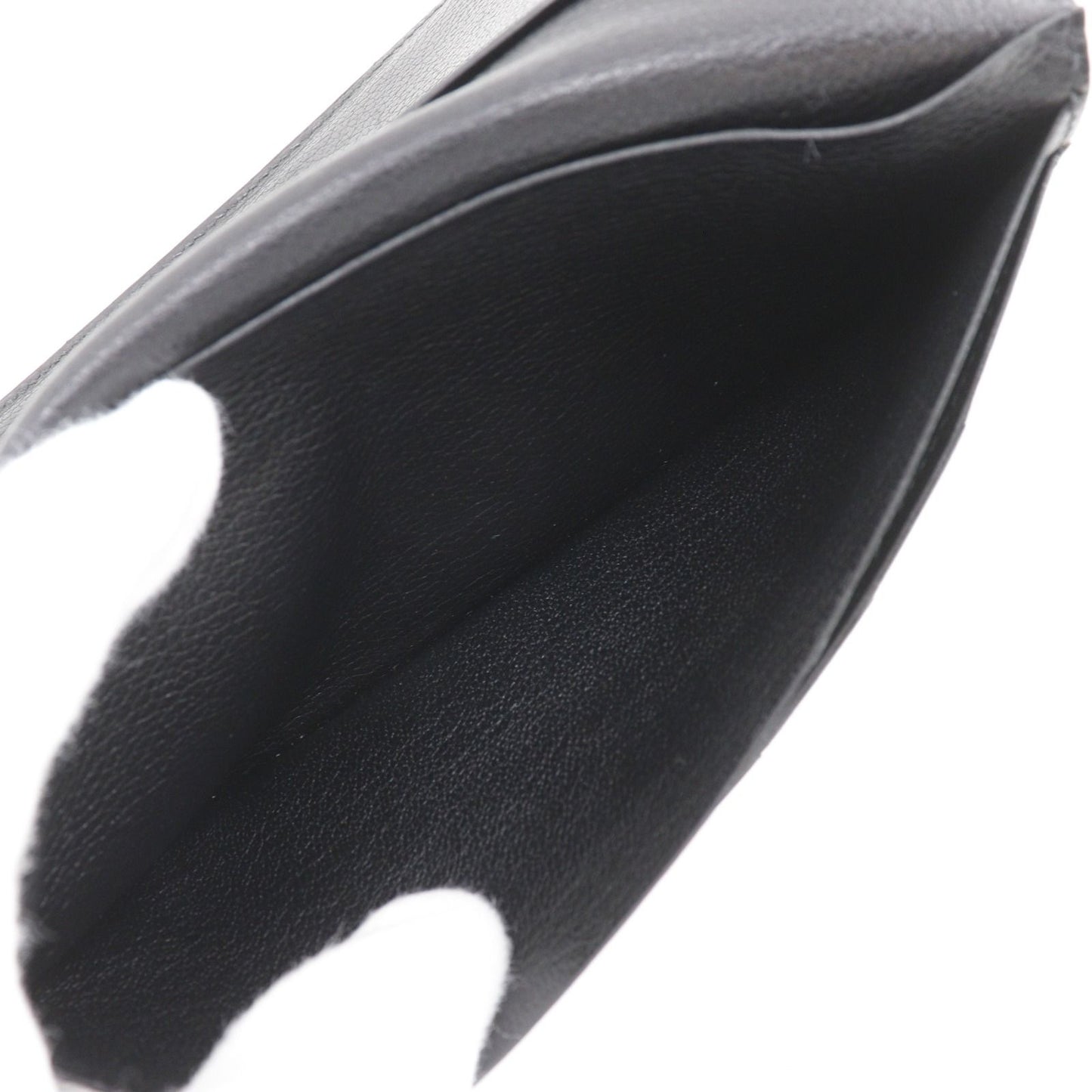 Hermes Mc2 Fleming Leather Black L Billfold Wallet — view 9