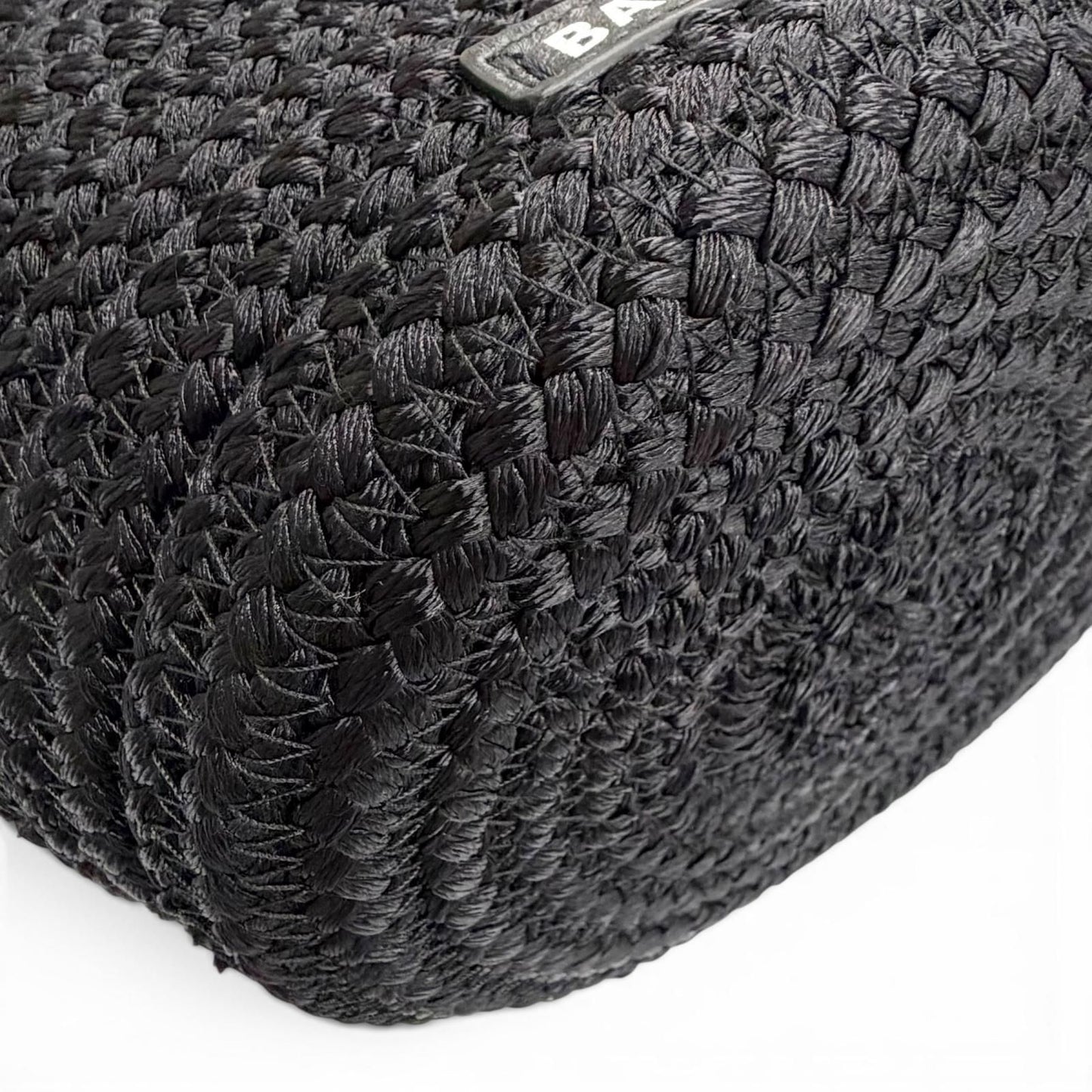 Balenciaga Ibiza Small Logo 2-Way Basket Shoulder Bag Black — view 8