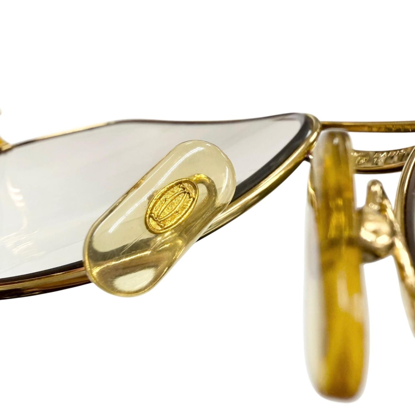 Cartier Vintage Vendome Teardrop Sunglasses Gold Bordeaux Eyewear — view 8