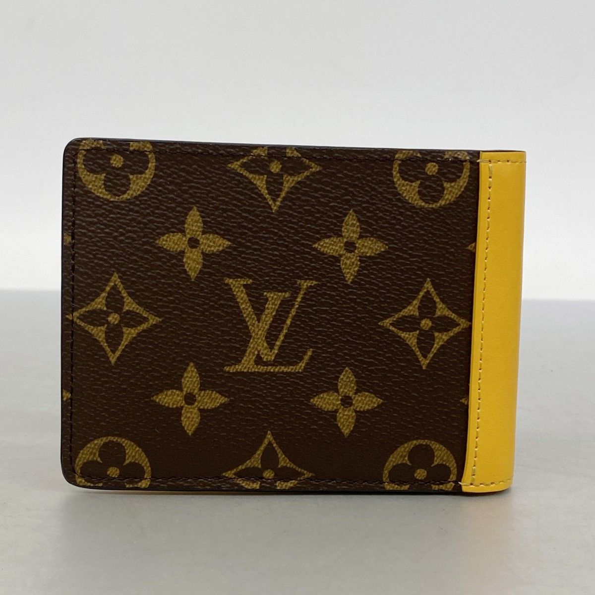 Louis Vuitton Wallet Monogram Macassar Portefeuille Multy Yellow — view 7
