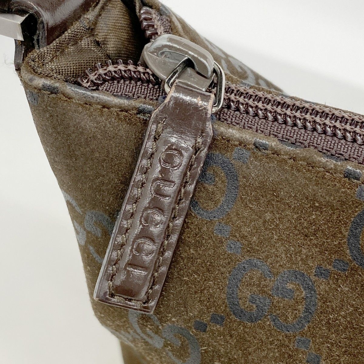 Gucci Shoulder Bag 001 Brown Silver — view 8
