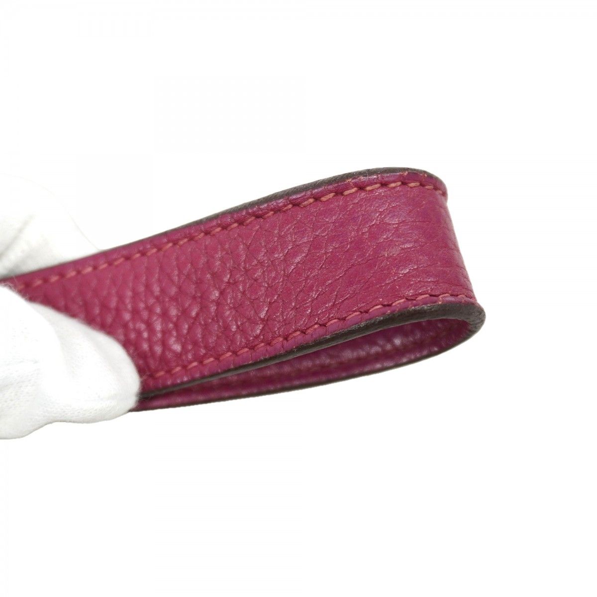 Hermes Handbag Picotin Lock PM Taurillon Clemence Tosca Silver — view 8