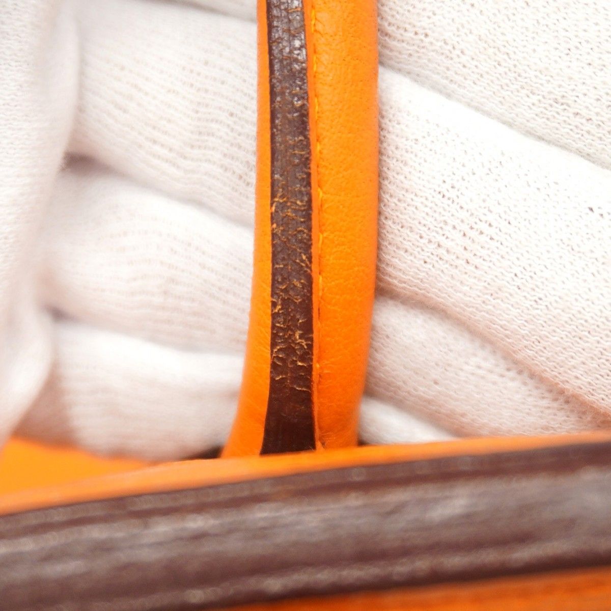 Hermes Handbag Birkin 30 Togo Orange Silver — view 8