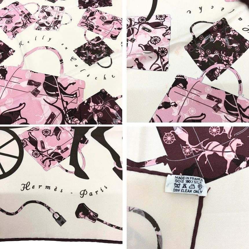 Hermes Scarf Carre 70 Kelly en Caleche Kelly's Carriage Horse Pattern — view 3