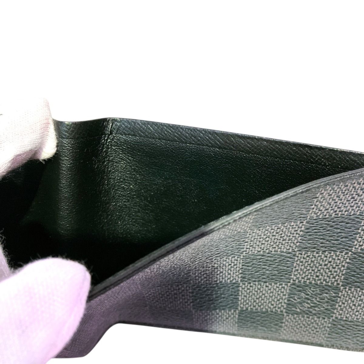 Louis Vuitton Portefeuille Multiple Damier Graphite Billfold Canvas Wallet — view 9