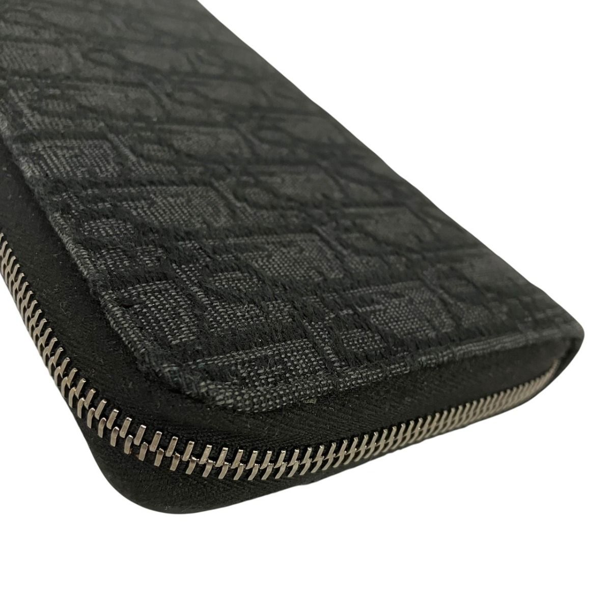 Dior Saddle Long Zip Wallet Cotton Canvas Calf Technical Fabric — view 9