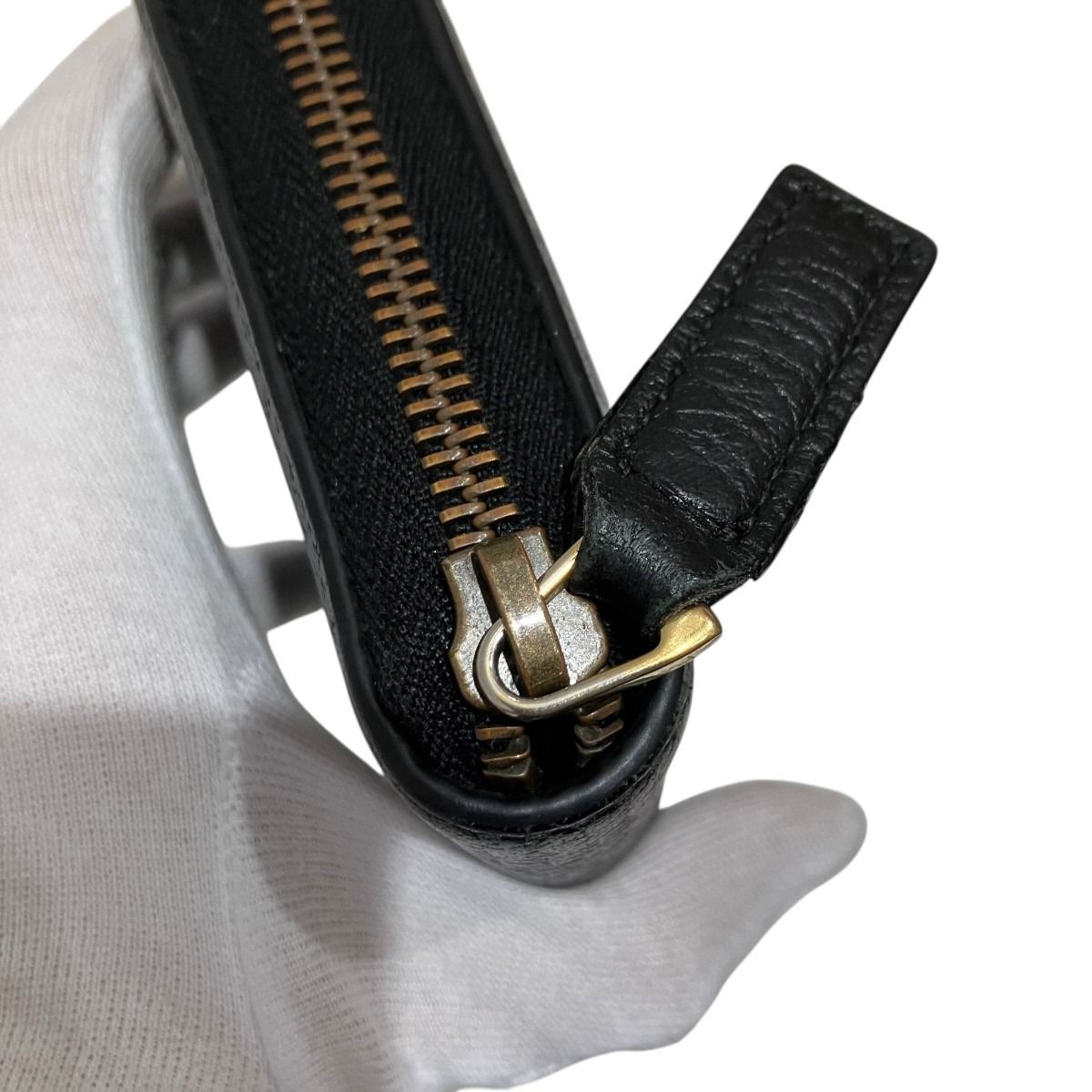 Gucci Bee & Star Round Zip Wallet Leather — view 9