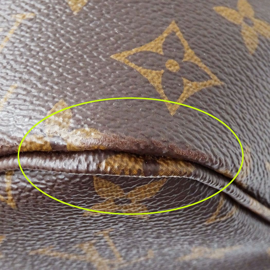 Louis Vuitton Tote Monogram Canvas Neverfull MM Cerise Red Brown Dedicated — view 8