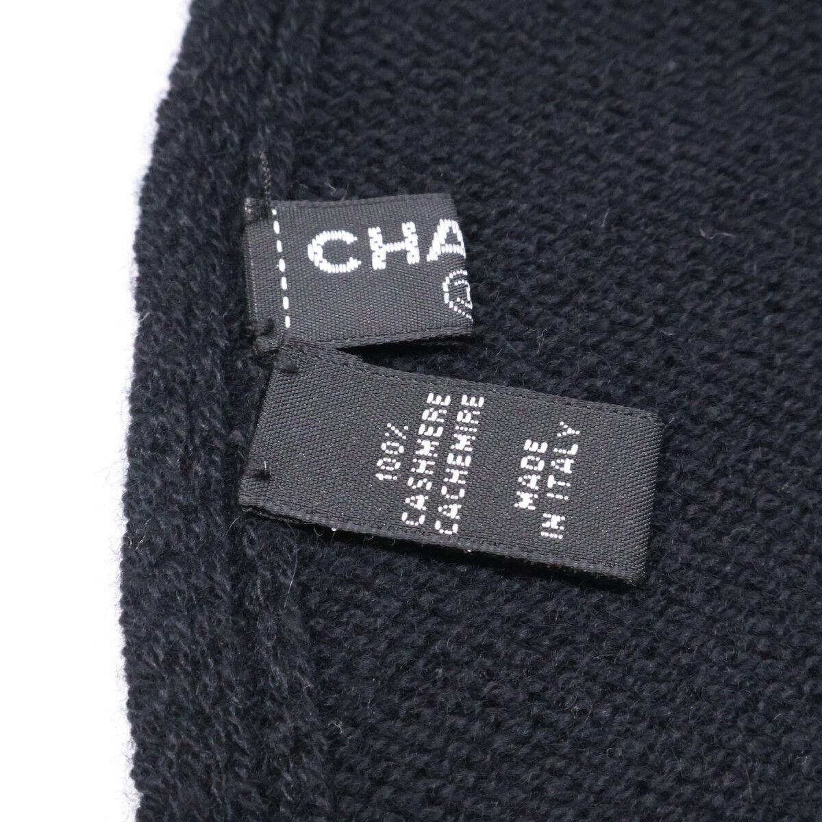 Chanel CC Logo Cashmere Scarf — view 5