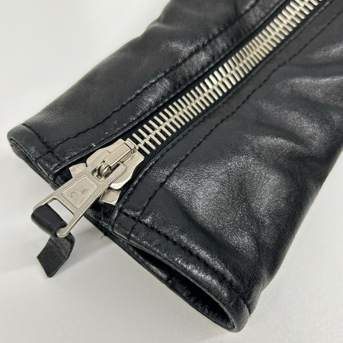 Balenciaga Black Lambskin Double Rider's Jacket 34 — view 8
