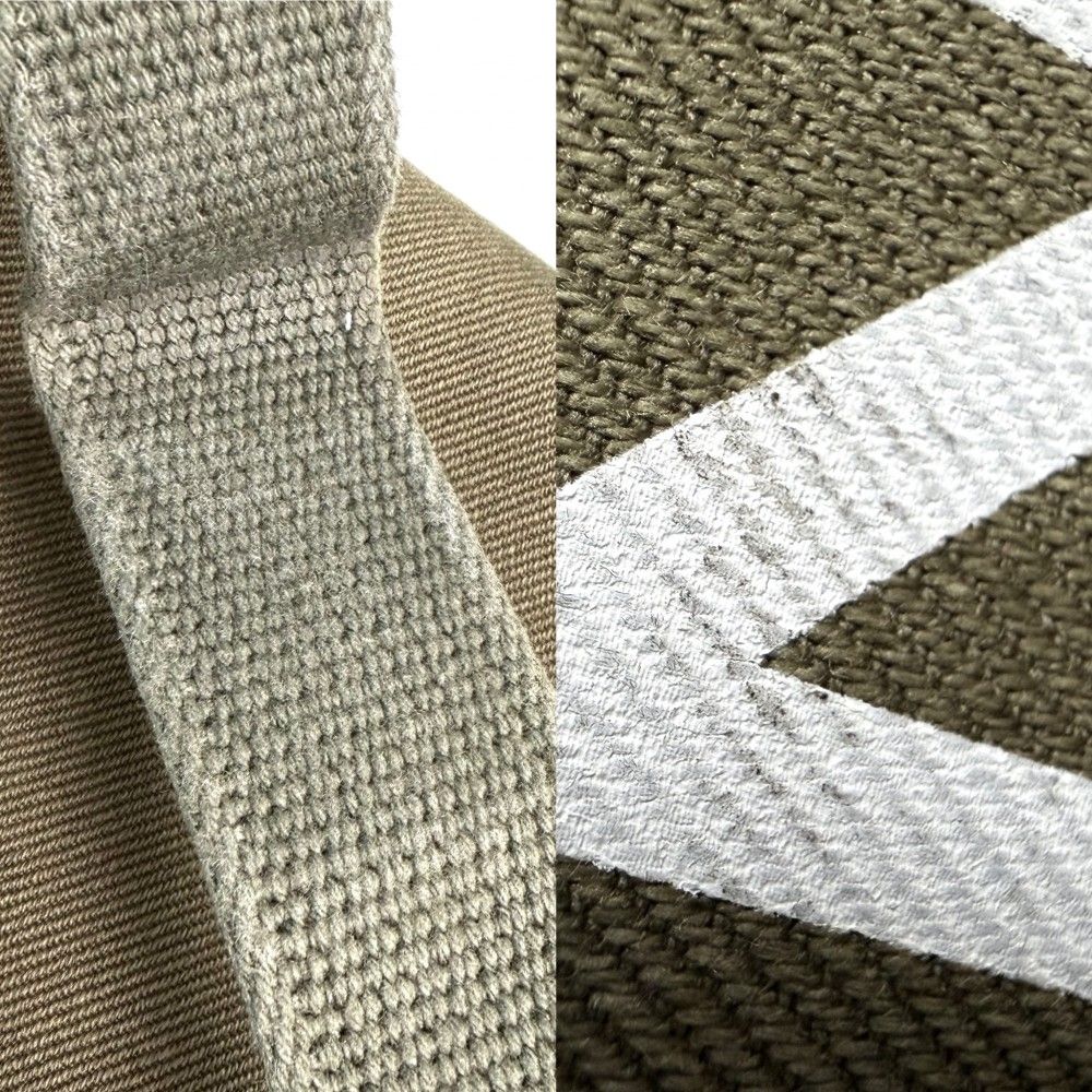 Celine Belt Bag Logo Bag Canvas Khaki Silver — view 8