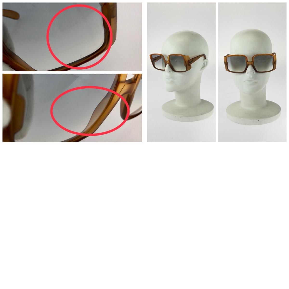 Dior di Vintage Optyl Brown Silver Acetate Sunglasses Eyewear — view 9