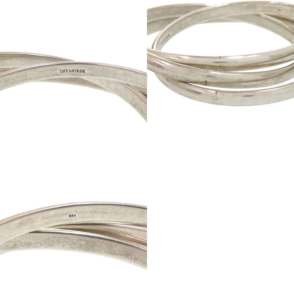 Tiffany & Co Heavy Trinity Triple Strand Bangle 925 Sterling Silver Bracelet — view 3