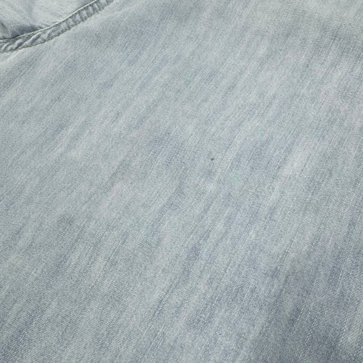 Bottega Veneta Neck Denim T-Shirt Indigo Blue XS — view 7