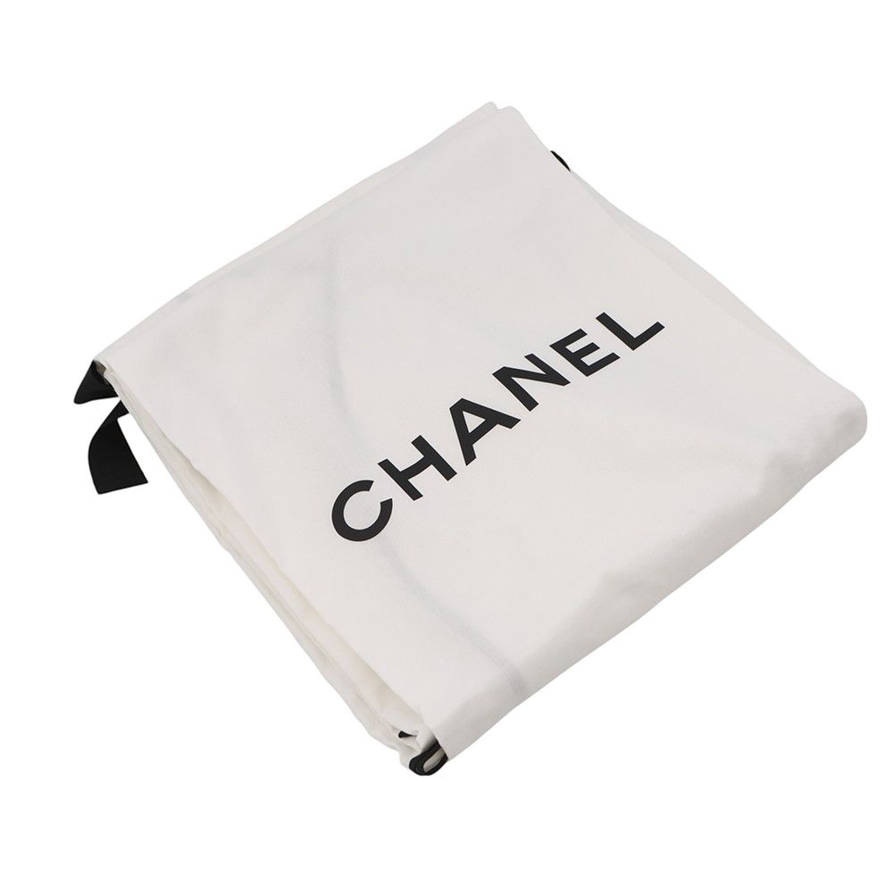 Chanel Dress Knit Long CC Logo Virgin Wool Sleeve Black — view 8
