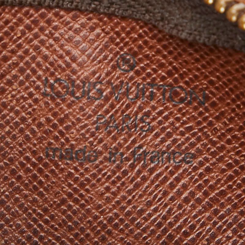 Louis Vuitton Monogram Pochette Cles Coin Case Key Purse Brown Leather — view 9