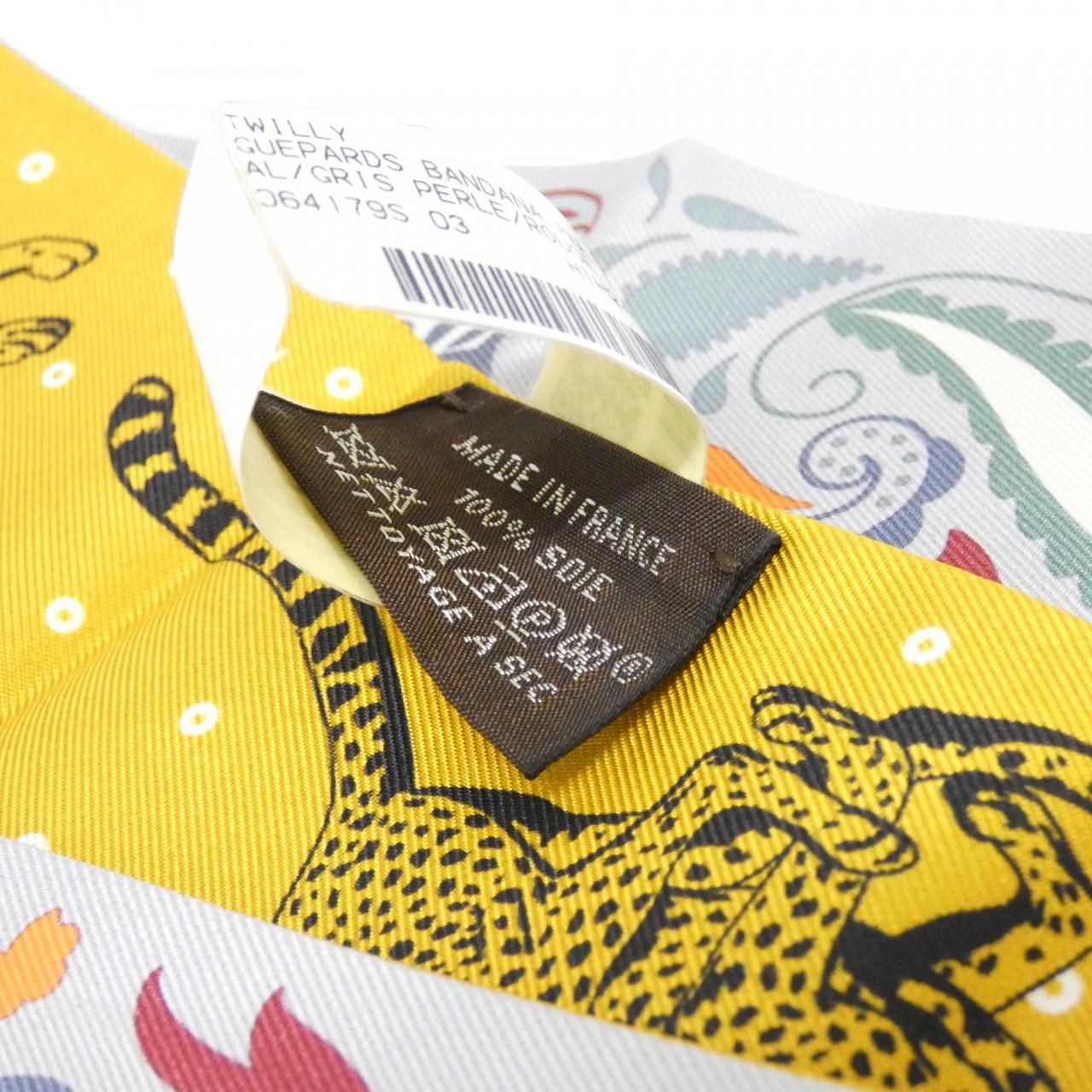 Hermes Guepards Bandana Twilly S Scarf — view 4