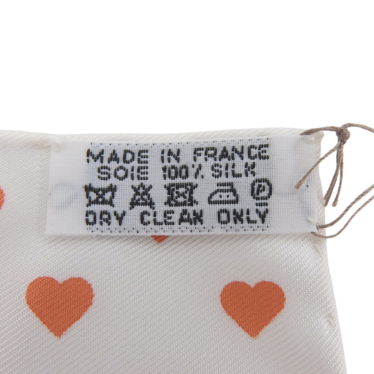 Hermes Carre 45 Brides de Gala Love Ceremonial Bridle Silk 100% Heart Pattern — view 9