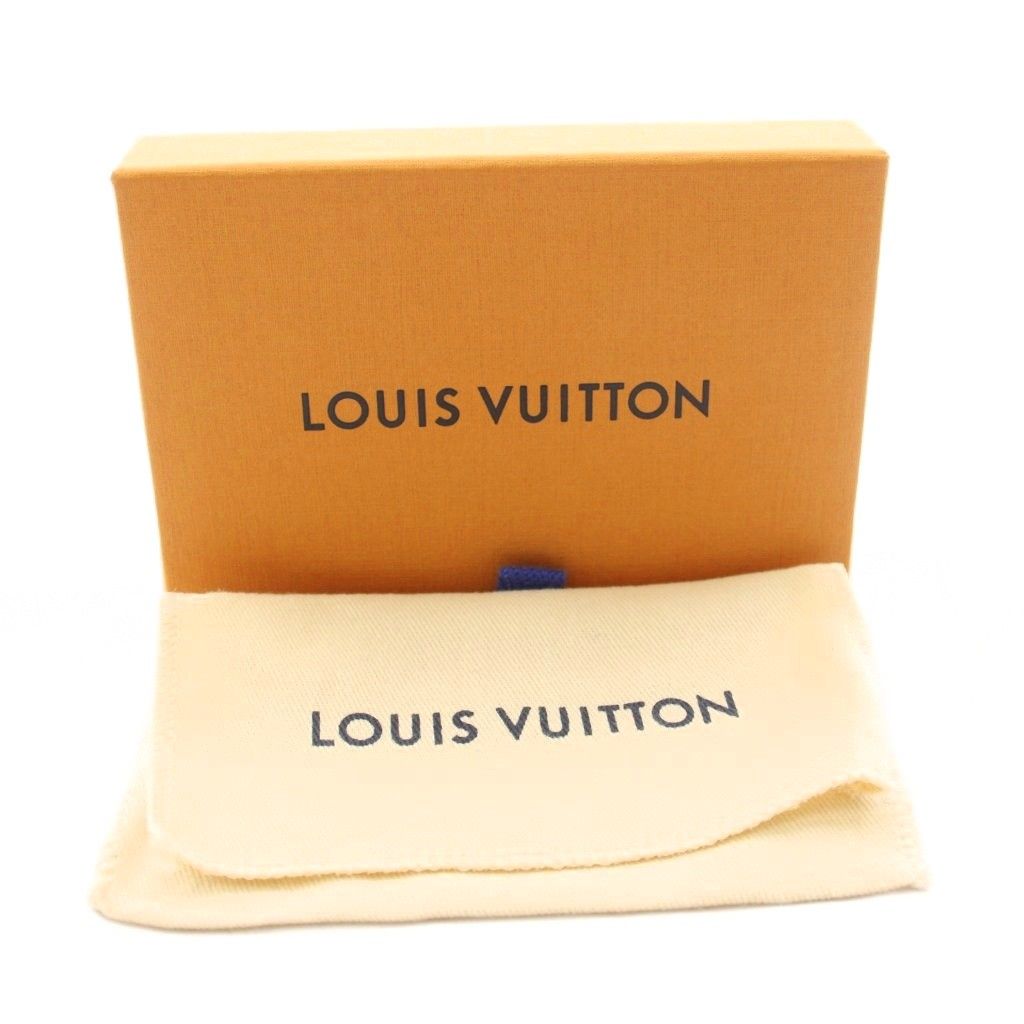 Louis Vuitton Key Holder LV Padlock Dragonne Leather Logo Black Silver Color — view 6