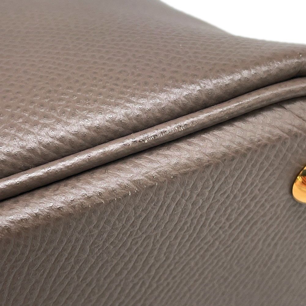 Hermes Bolide 27 Etain Gold Epsom 2-Way Shoulder — view 8