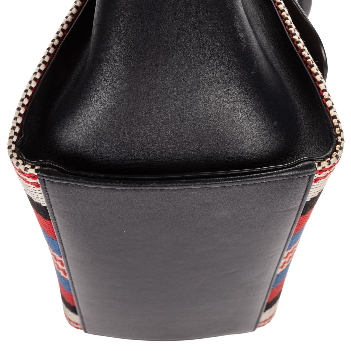 Celine Small navy Red White Stripecanvas Shoulder — view 8