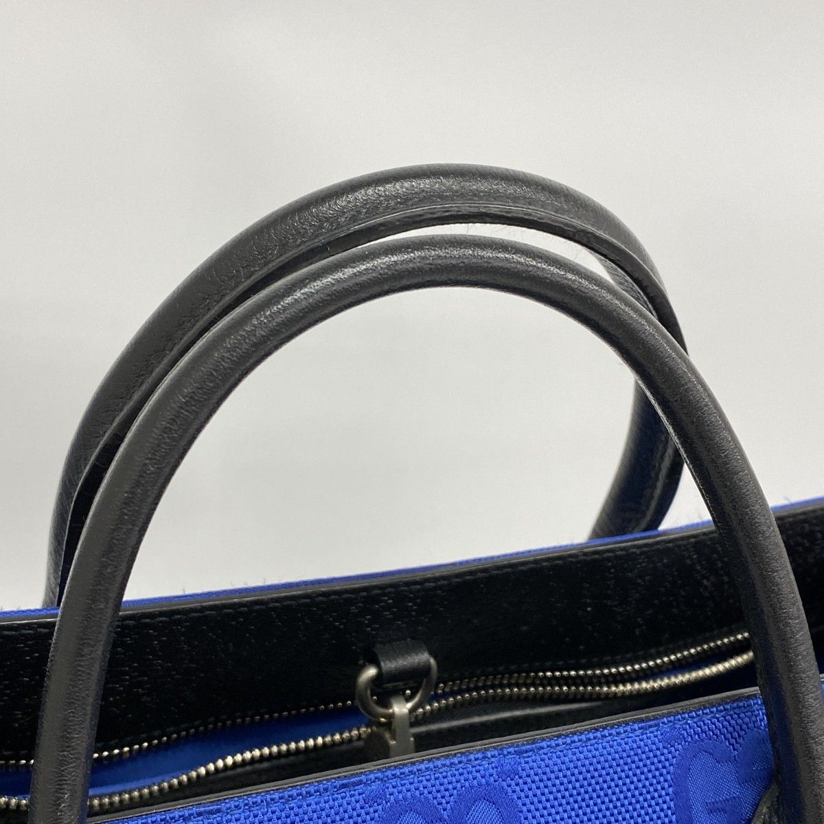Gucci Tote Nylon Blue Silver 2-Way — view 8