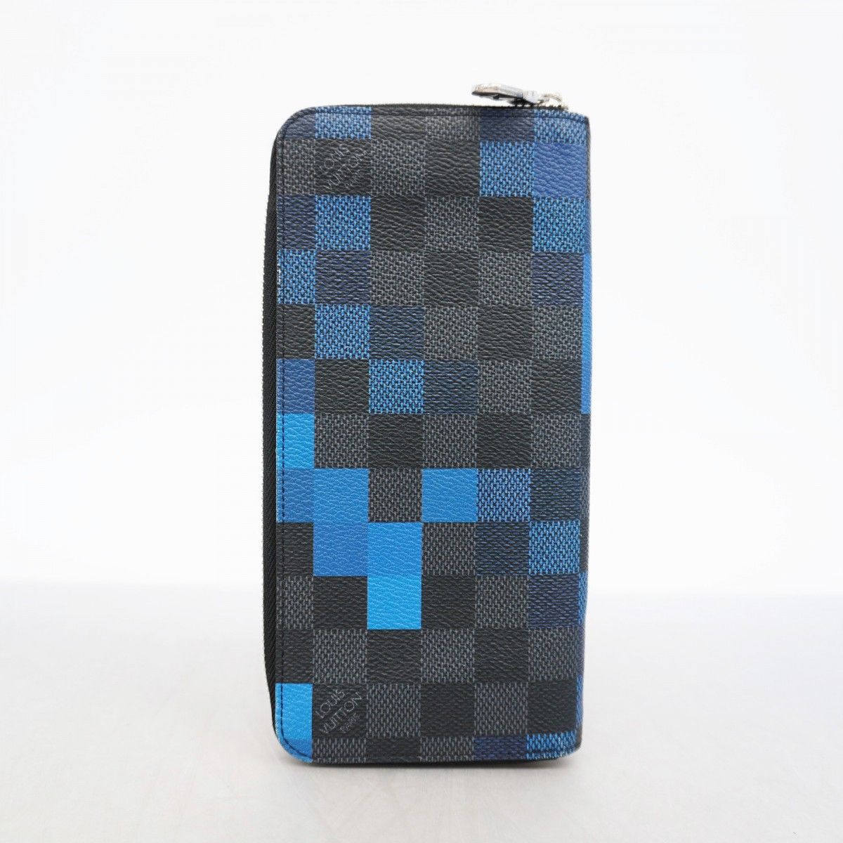 Louis Vuitton Wallet Damier Graphite Zippy Walletvertical Black Blue — view 7