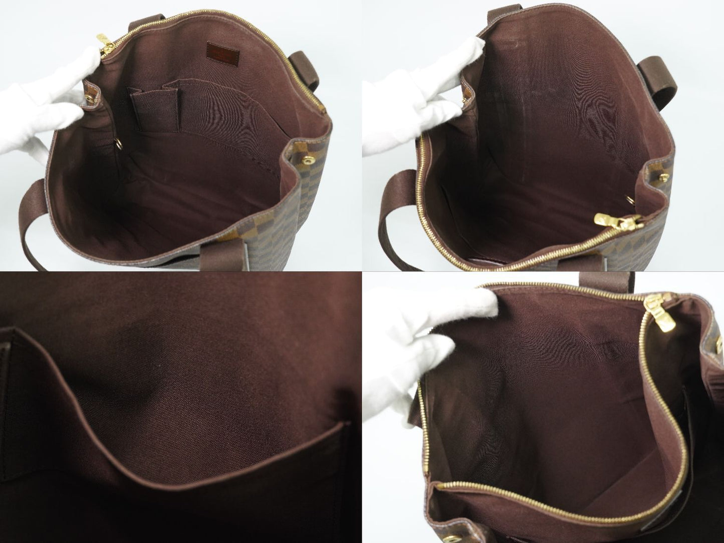 Louis Vuitton LV Cabas Beaubourg Damier Ebene Tote Brown Second — view 8
