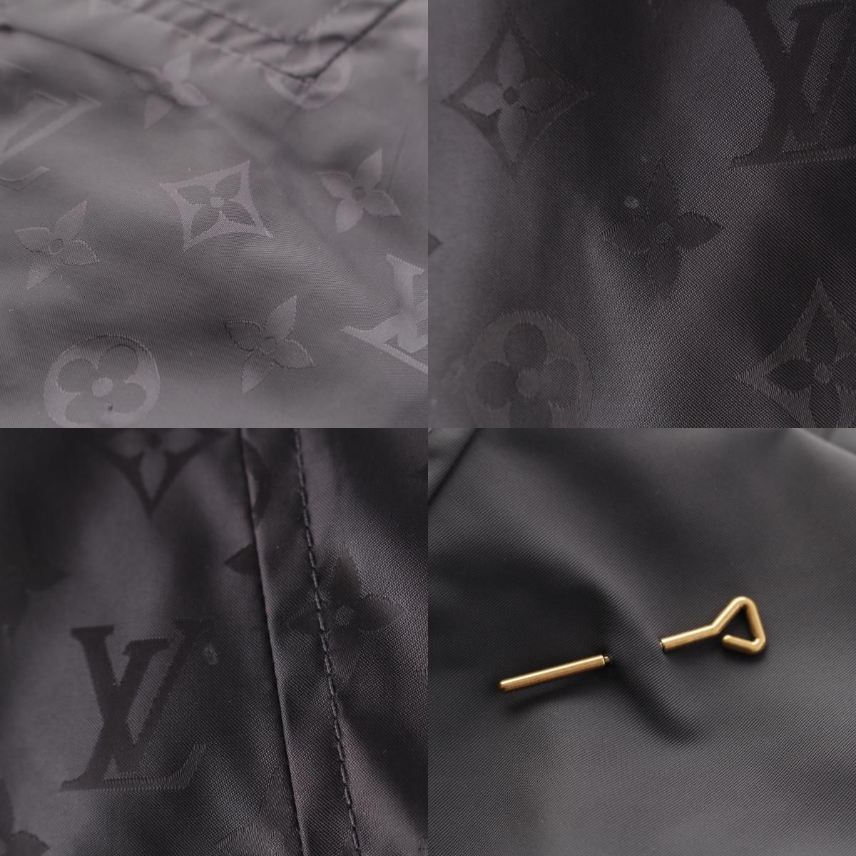 Louis Vuitton Nylon Monogram Reversible Jacket Black Gray 46 — view 9
