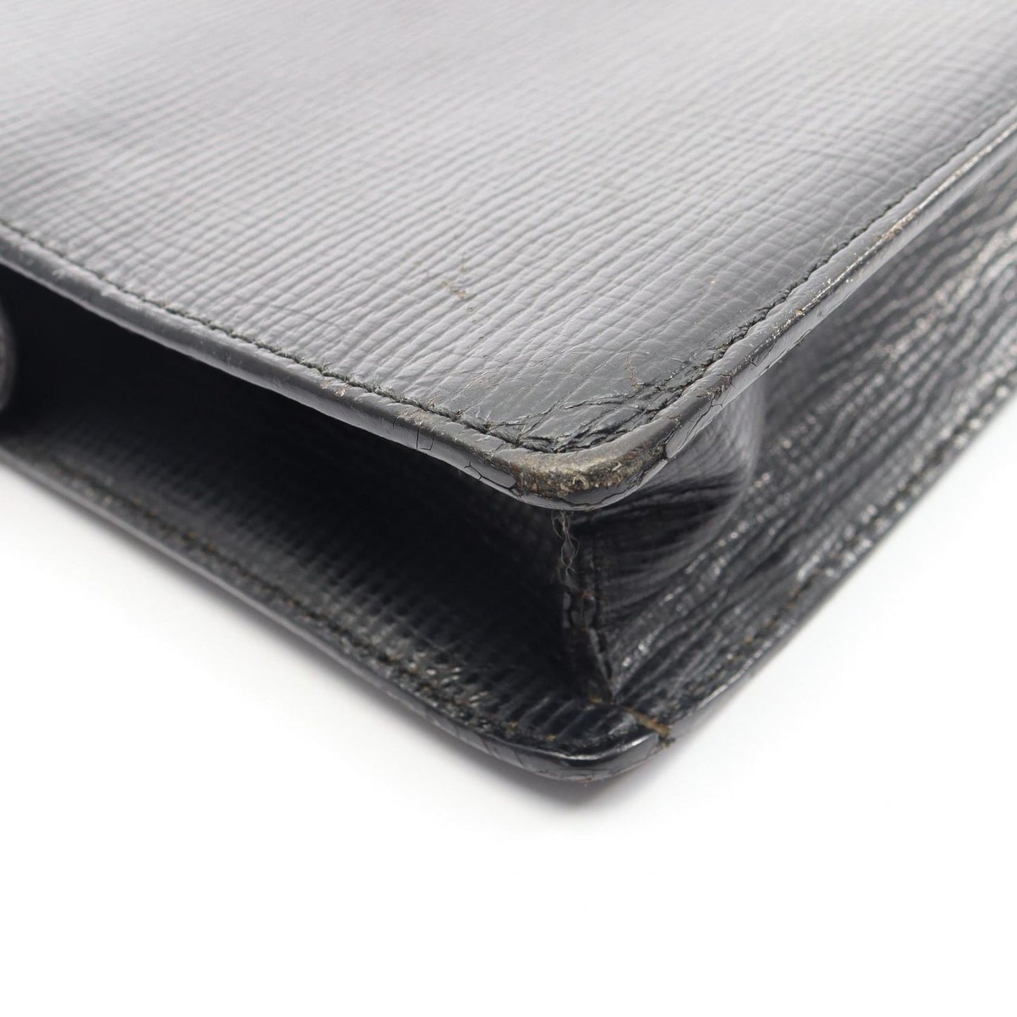 Loewe Clutch Anagram Black Leather — view 8