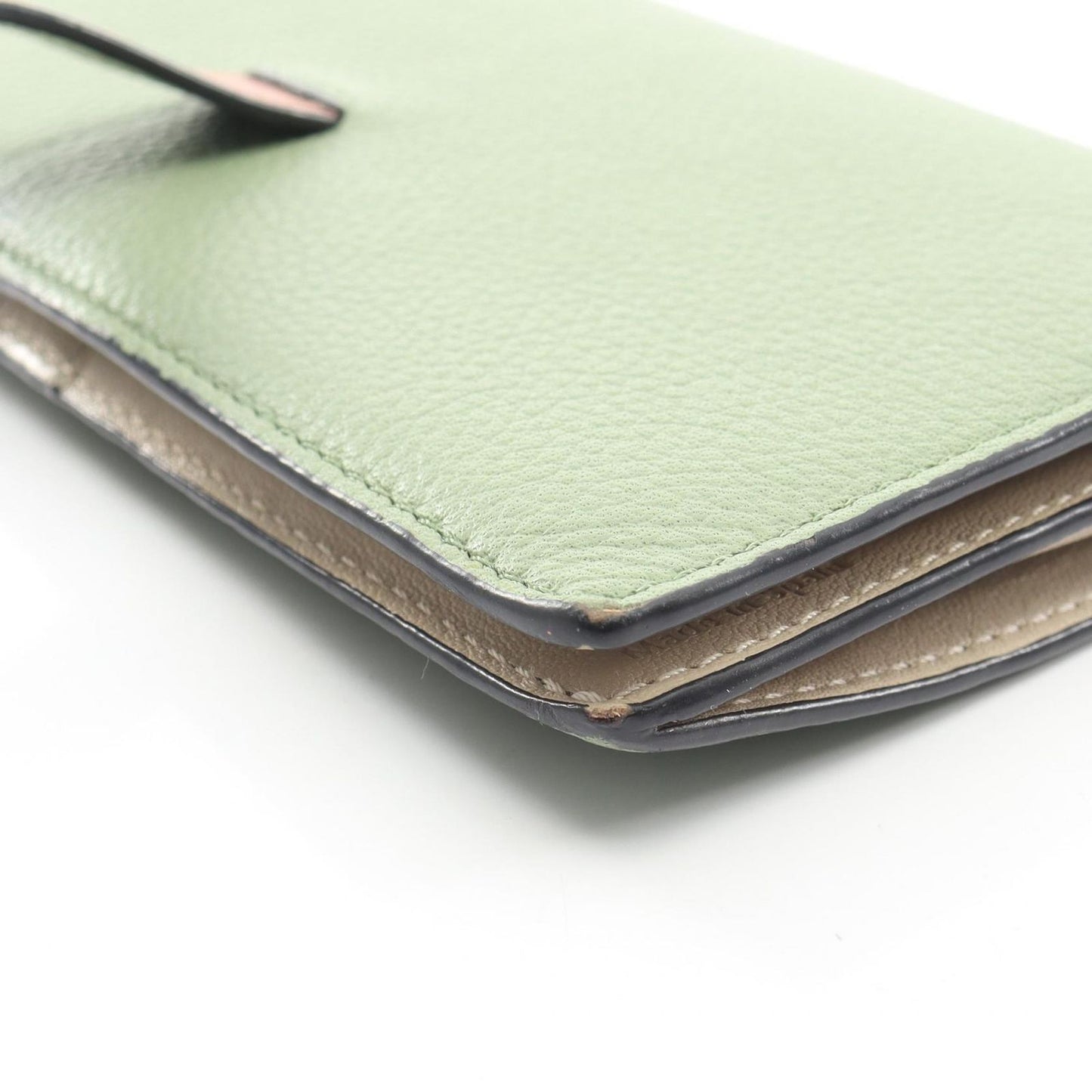 Loewe Bifold Wallet Vertical Large Green Leather — view 9