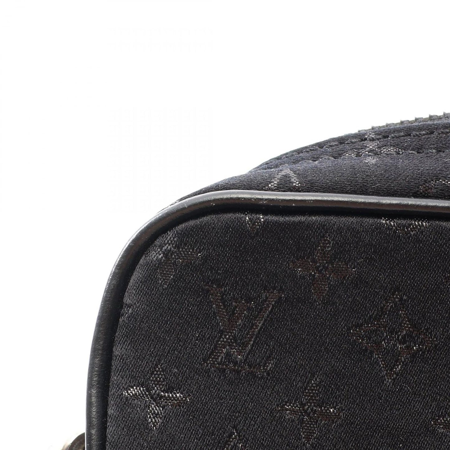 Louis Vuitton Handbag Comte de Fe Pochette Noir Fabric Leather — view 8