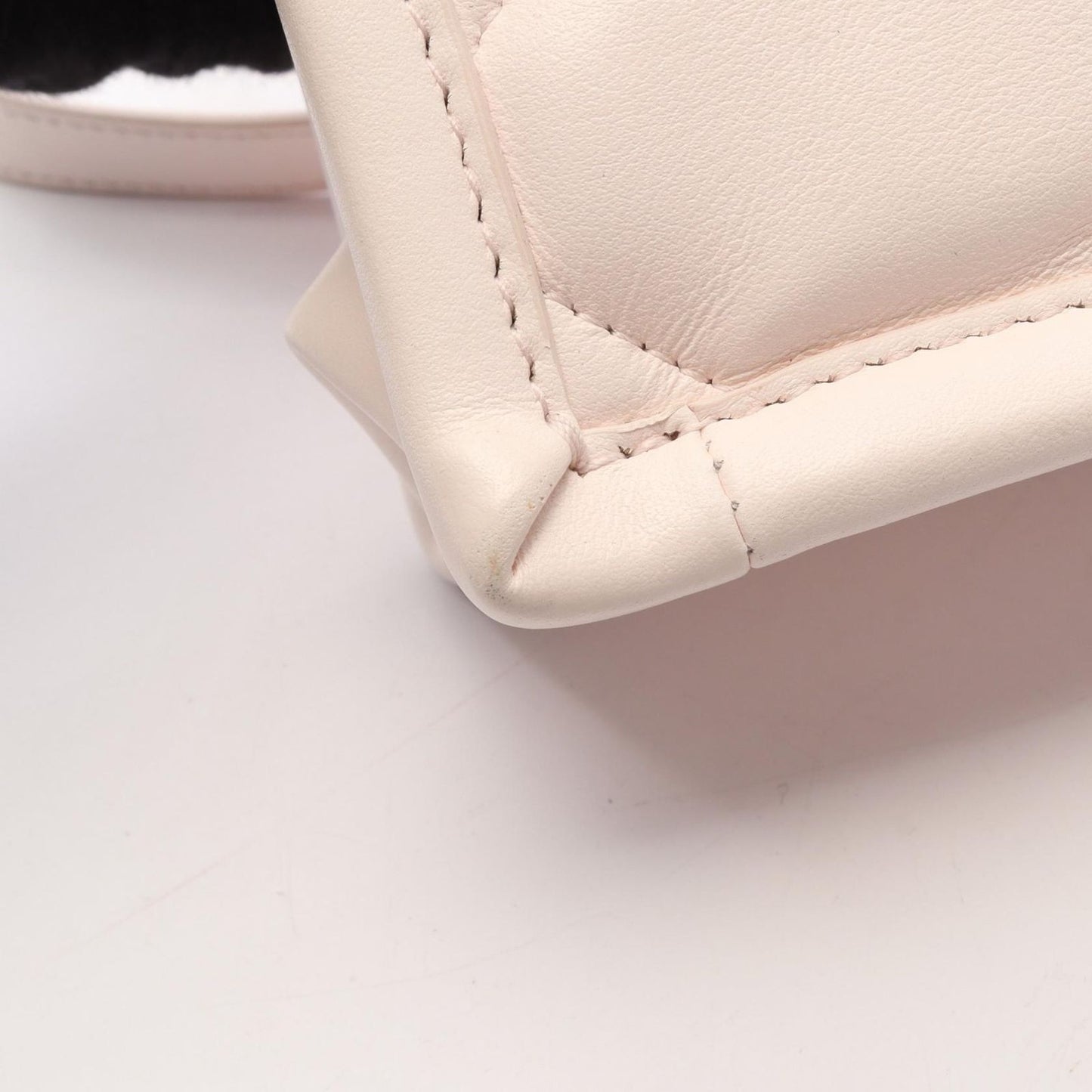 Dior Handbag Macro Cannage Book Tote Mini 2-Way Baby Pink Leather — view 8