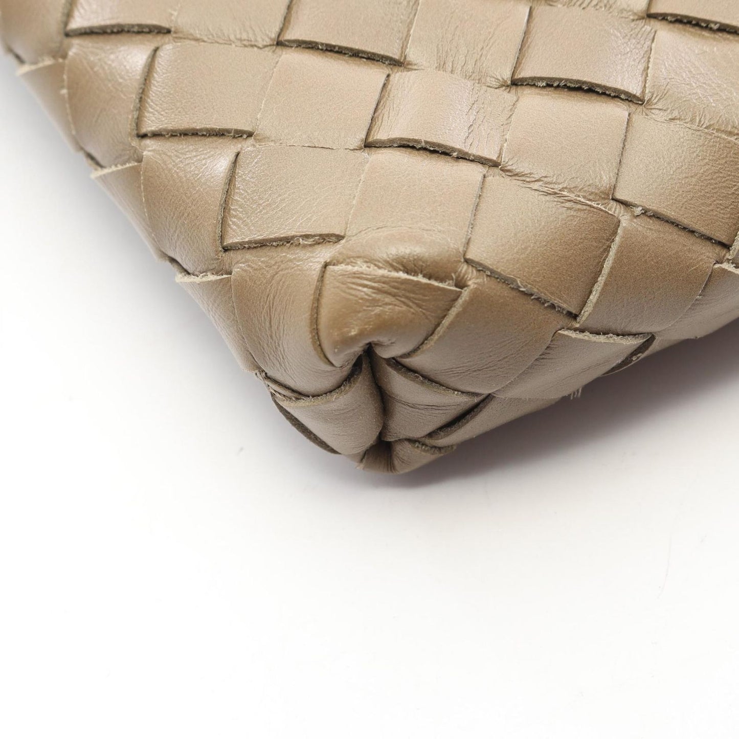 Bottega Veneta Shoulder Bag Intrecciato Beige Leather — view 5