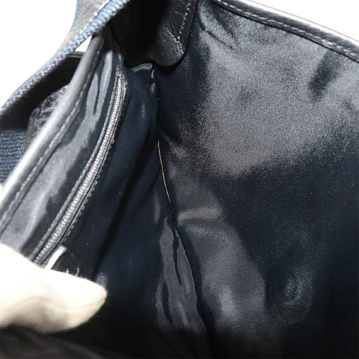 Dior Trotter Street Chic Shoulder Bag Canvas Leather Black — view 8