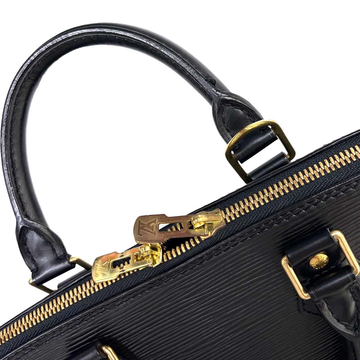 Louis Vuitton Epi Alma PM Hand Bag Leather Noir Gold — view 8