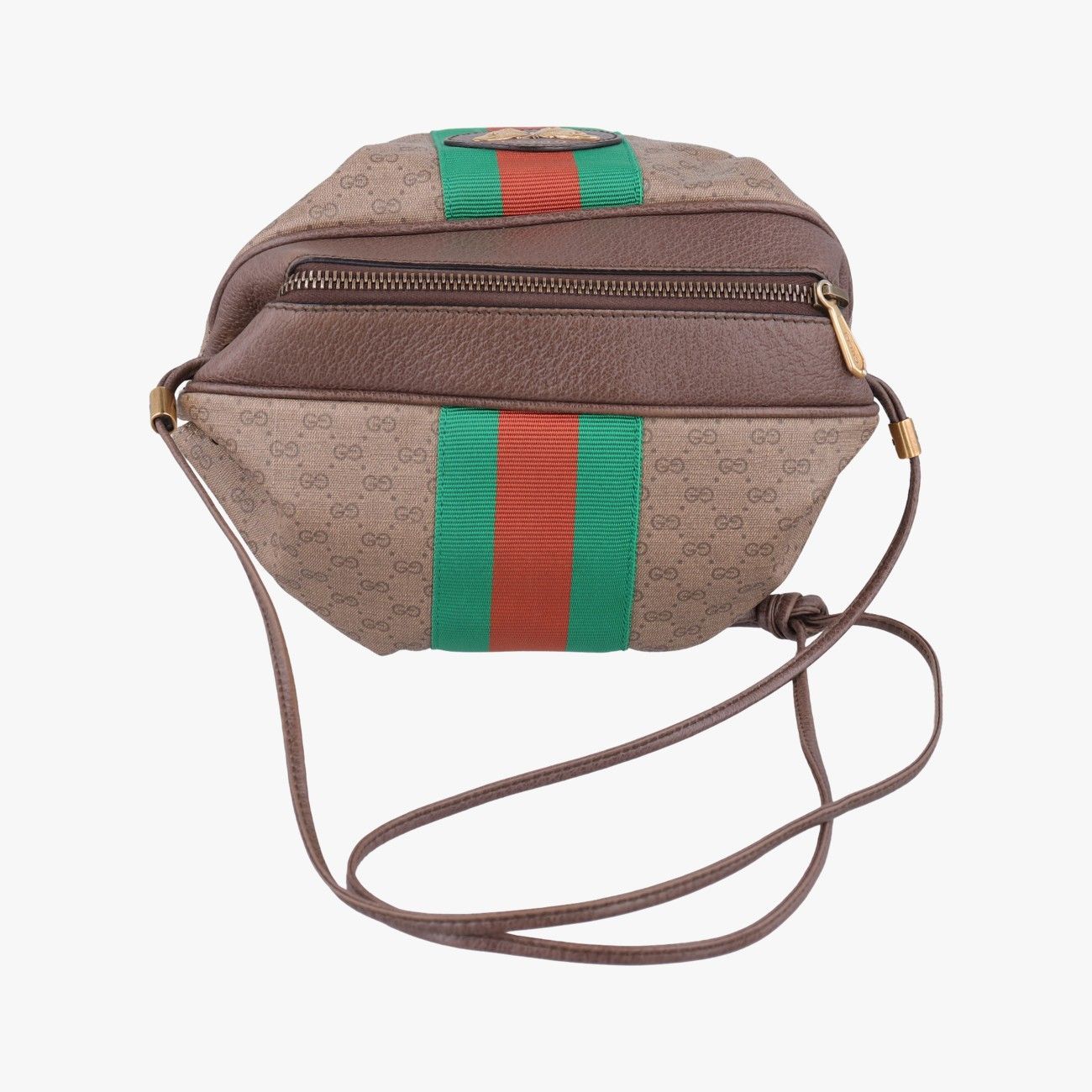 Gucci New Candy Brown Canvas Shoulder — view 8
