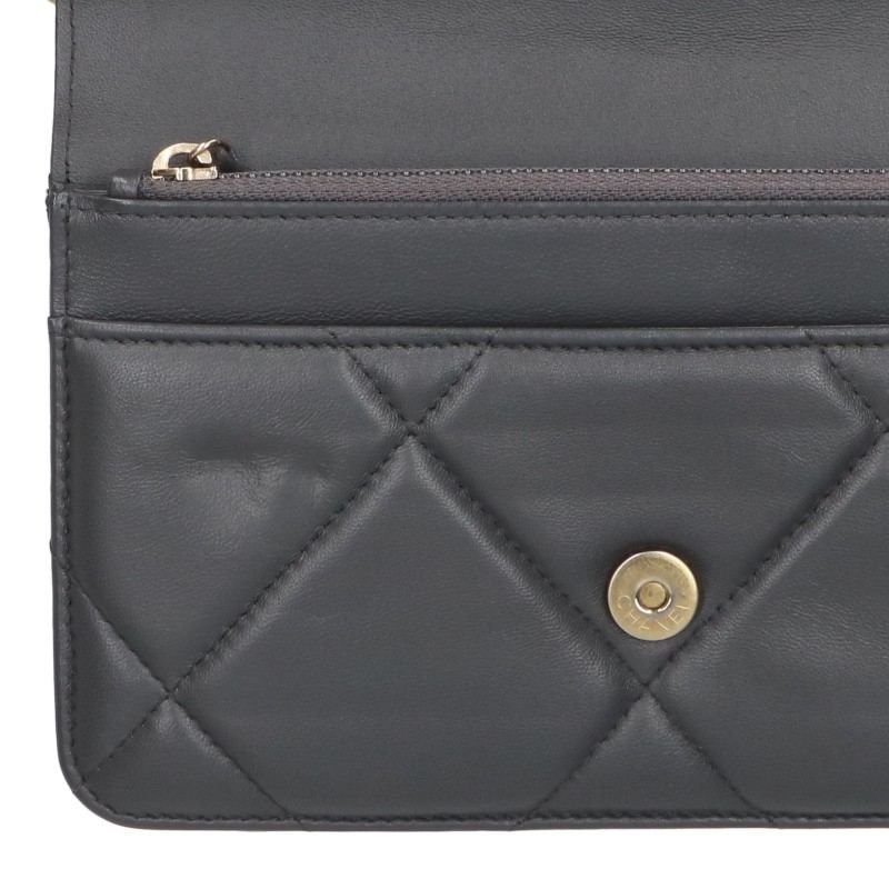 Chanel 19 Lambskin Chain Wallet Shoulder — view 4