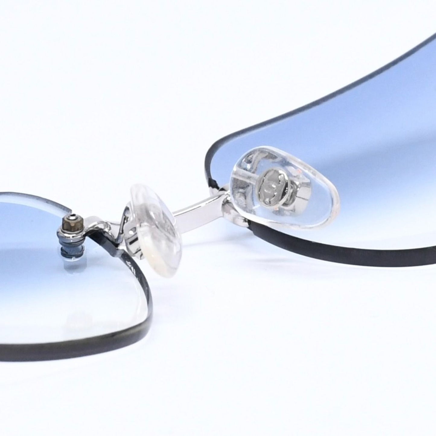 Chanel Rimless Sunglasses Rhinestone CC Logo Eyewear — view 8