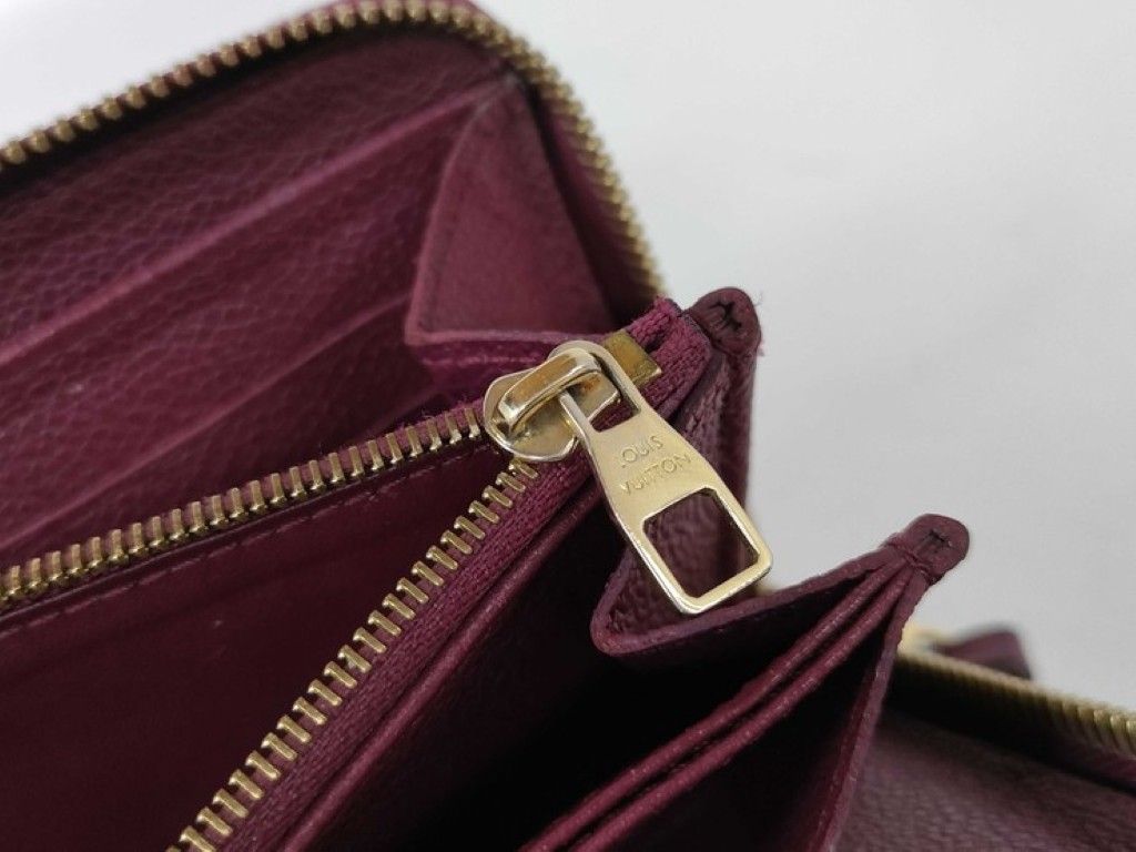 Louis Vuitton Wallet Zippy Leather Monogram Empreinte Zip Around Gold — view 9