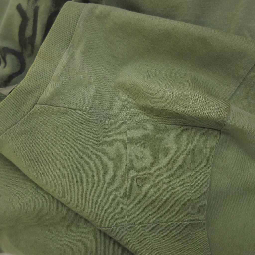Dior Homme T-Shirt XS Khaki Green Logo Print Short Sleeve Round Neck Top PP — view 7