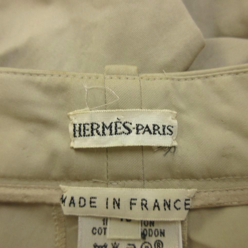 Hermes Martin Margiela Era Wide Pants 40 Beige Full Length PP — view 4