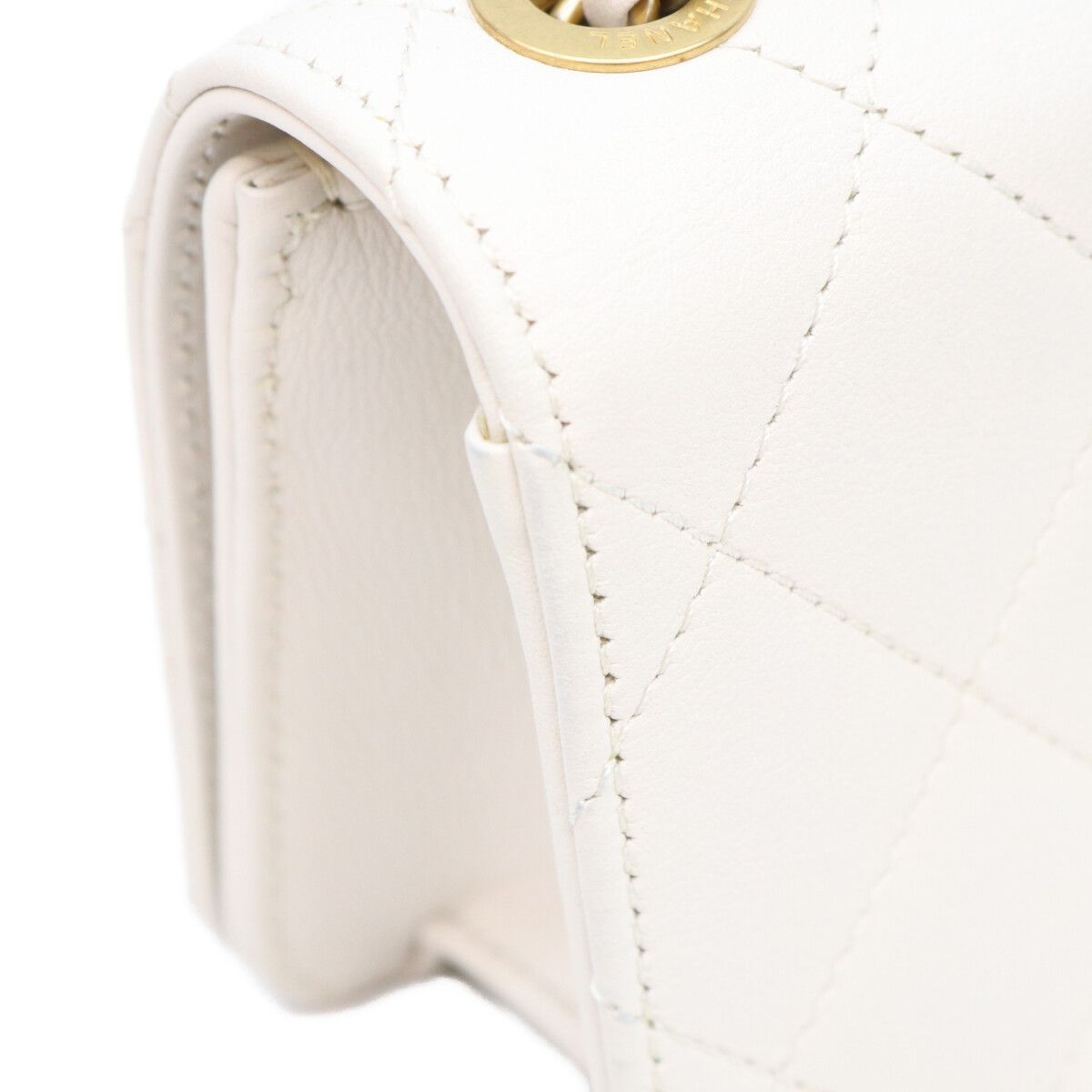 Chanel Ivory Lamb Gripoix Quilted Mini Shoulder Bag 15 — view 8