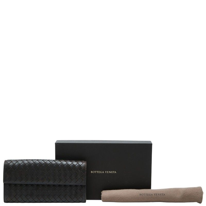 Bottega Veneta Intrecciato Wallet Brown Leather — view 9