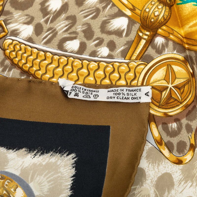 Hermes Carre 90 Casques Et Plumets Scarf Multicolor Silk — view 8