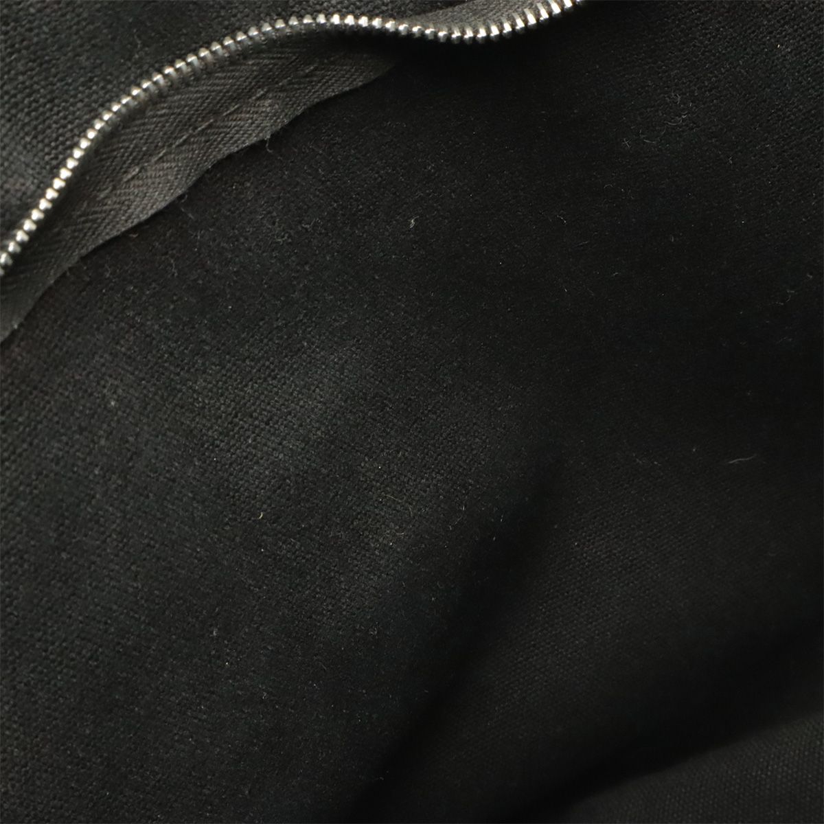 Hermes Saxo MM Handbag Toile Ash Beige Black Silver — view 8