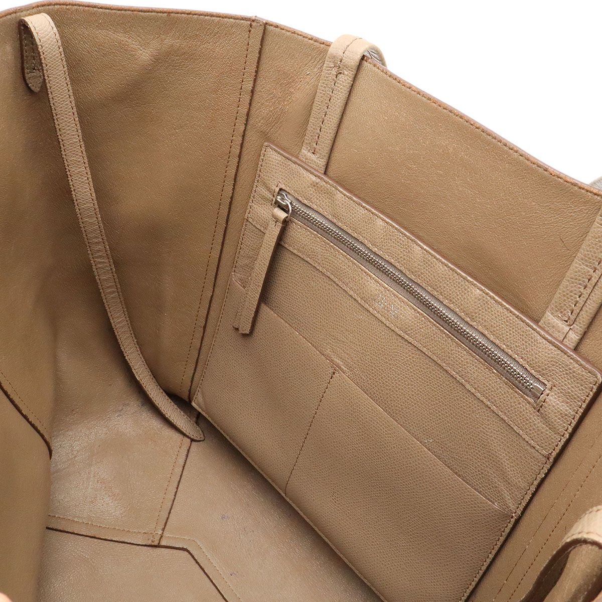 Celine Cabas Phantom Small Tote Large Shoulder Bag Leather Gray — view 8